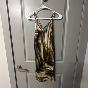 NWT TopShop multicolored mini slip dress size 4